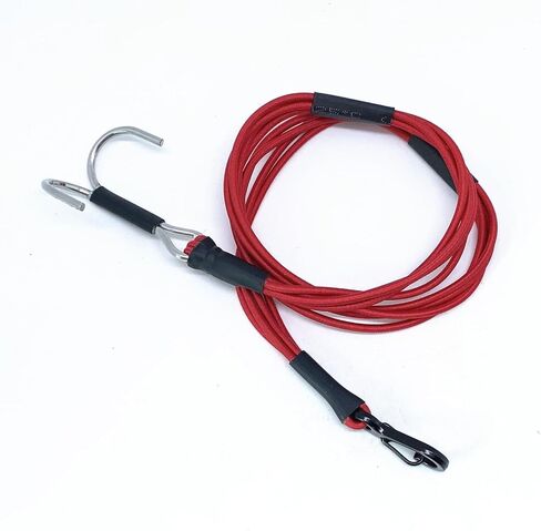 4-in-1 Winch Strap Elastic Rope with Hook Compatible with TRX4 SCX10 1/10 1/8 RC Crawler Car (Red) in Kuwait