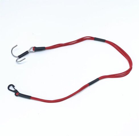 4-in-1 Winch Strap Elastic Rope with Hook Compatible with TRX4 SCX10 1/10 1/8 RC Crawler Car (Red) in Kuwait