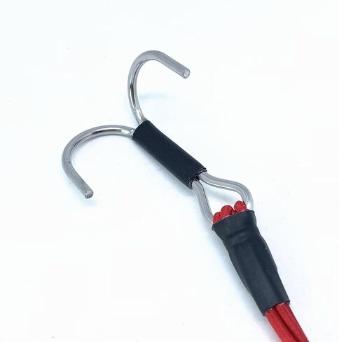 4-in-1 Winch Strap Elastic Rope with Hook Compatible with TRX4 SCX10 1/10 1/8 RC Crawler Car (Red) in Kuwait