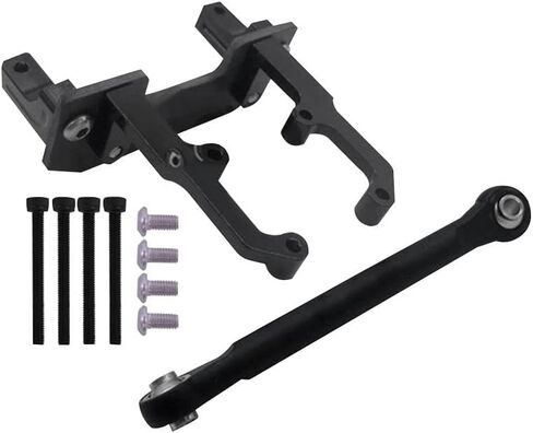 Metal Servo Stand Mount, Axle Servo Brackets Remote Control Accessories for 1/10 RC Crawler Car AXial SCX10 II 90046 90047 Parts (Black)(Black) in Saudi Arabia
