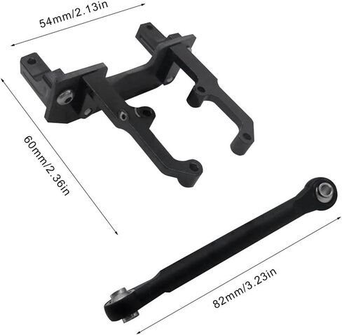 Metal Servo Stand Mount, Axle Servo Brackets Remote Control Accessories for 1/10 RC Crawler Car AXial SCX10 II 90046 90047 Parts (Black)(Black) in Saudi Arabia