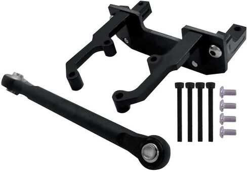 Metal Servo Stand Mount, Axle Servo Brackets Remote Control Accessories for 1/10 RC Crawler Car AXial SCX10 II 90046 90047 Parts (Black)(Black) in Saudi Arabia