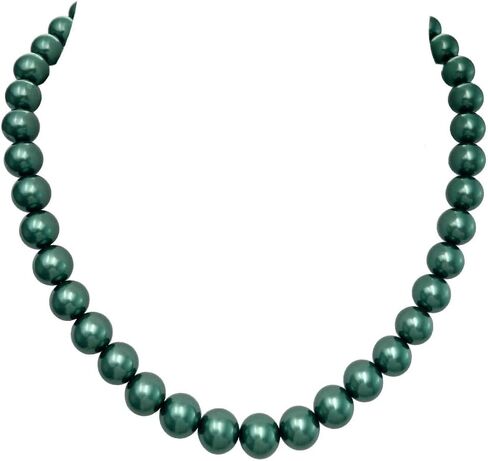 TUOKAY Shell Pearl Necklaces for Women Pearl Choker Necklace as pearl wedding jewelry, 10mm 18'' White Pearl Necklace strand, Dainty Pearl Jewelry beaded necklace gifts in Kuwait