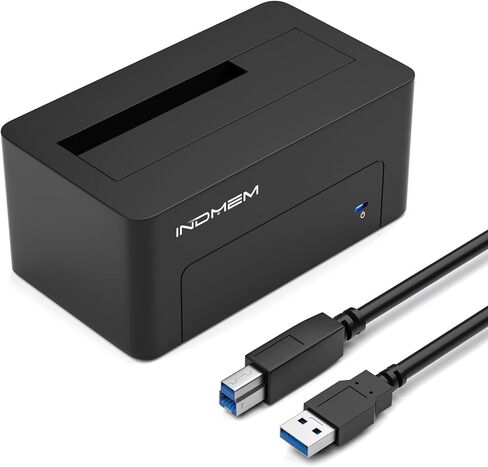 محول SAS إلى USB 3.0، محطة إرساء حاوية قارئ القرص الصلب SAS/SATA لمحرك الأقراص الصلبة SSD مقاس 2.5/3.5 بوصة مع محول طاقة 12 فولت/2 أمبير in Kuwait
