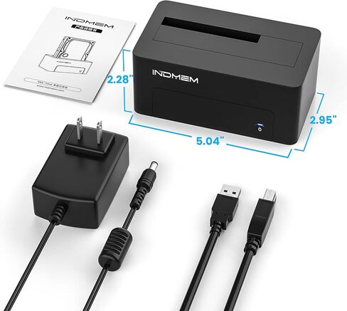 محول SAS إلى USB 3.0، محطة إرساء حاوية قارئ القرص الصلب SAS/SATA لمحرك الأقراص الصلبة SSD مقاس 2.5/3.5 بوصة مع محول طاقة 12 فولت/2 أمبير in Kuwait