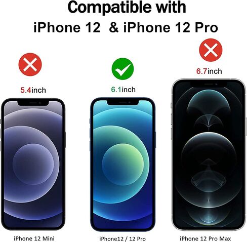 واقي شاشة [عبوتان] لهاتف iPhone 12 12 Pro مقاس 6.1 بوصة، واقي شاشة من الزجاج المقوى للخصوصية [مضاد للتجسس] [غطاء كامل] [ضمان مدى الحياة] [مضاد للخدش] [مضاد للكسر] [خالٍ من الفقاعات] in Saudi Arabia