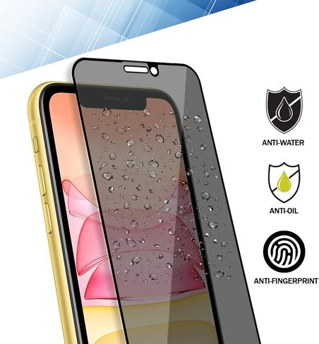 واقي شاشة [عبوتان] لهاتف iPhone 12 12 Pro مقاس 6.1 بوصة، واقي شاشة من الزجاج المقوى للخصوصية [مضاد للتجسس] [غطاء كامل] [ضمان مدى الحياة] [مضاد للخدش] [مضاد للكسر] [خالٍ من الفقاعات] in Saudi Arabia