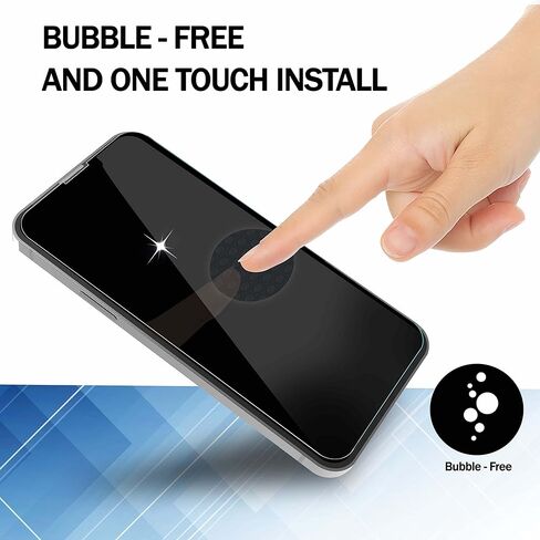 واقي شاشة [عبوتان] لهاتف iPhone 12 12 Pro مقاس 6.1 بوصة، واقي شاشة من الزجاج المقوى للخصوصية [مضاد للتجسس] [غطاء كامل] [ضمان مدى الحياة] [مضاد للخدش] [مضاد للكسر] [خالٍ من الفقاعات] in Saudi Arabia