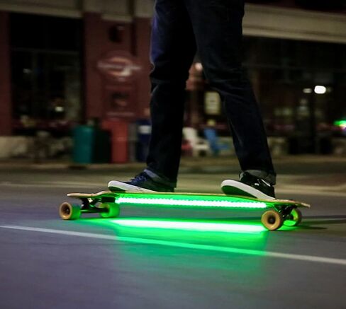 LED Longboard/Skateboard Lighting System (AG2) | 7 Color Modes, 100% Waterproof, Super Bright, Visible from Over a Half Mile, Easy 5 Minute Install in Saudi Arabia