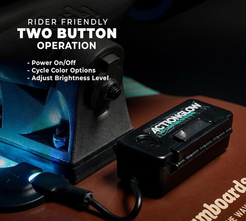 LED Longboard/Skateboard Lighting System (AG2) | 7 Color Modes, 100% Waterproof, Super Bright, Visible from Over a Half Mile, Easy 5 Minute Install in Saudi Arabia