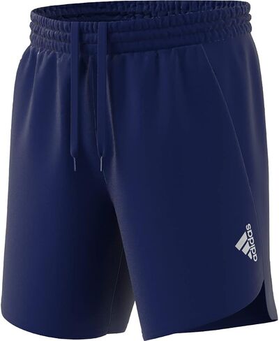 شورت رجالي من adidas مصمم بـ 4 حركة، أزرق داكن/أبيض، درزة داخلية مقاس X-Large7 in Saudi Arabia