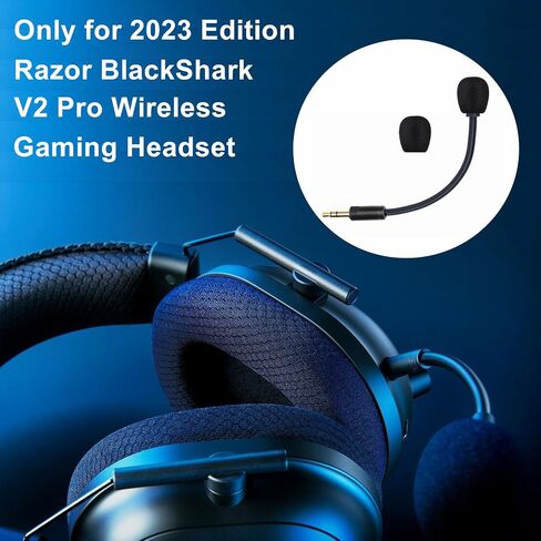 بديل الميكروفون لسماعات الألعاب اللاسلكية Razer Blackshark V2 Pro 2023 Edition، ميكروفون قابل للفصل بقطر 3.5 مم لإلغاء الضوضاء لأجهزة Xbox One وPS4 وPS5 والكمبيوتر الشخصي in Saudi Arabia