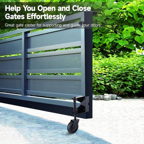 عجلة بوابة محملة بنابض، عجلة باب شديدة التحمل مع زنبرك قابل للتعديل، عجلة باب للبوابة الخشبية سياج PVC، عجلة عجلة البوابة مع لوحة تثبيت عالمية 360 درجة لسياج ساحة البوابة المعدنية in Kuwait