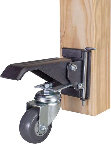 POWERTEC Workbench Caster Kit Set of 4 with Quick Release Plate & 400 lbs Loads, 2-1/2 Inch Retractable Stepdown Caster Wheels for Workbenches, Tables, Stands and Equipments (17002V) in Saudi Arabia