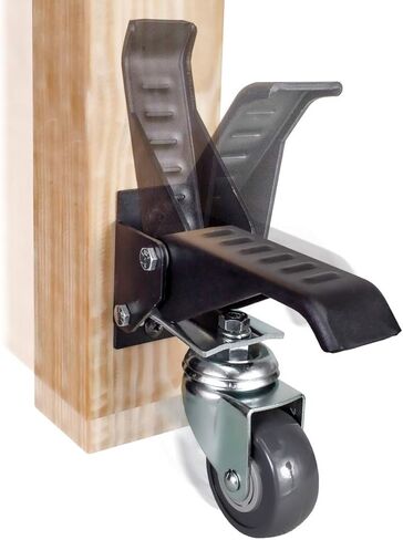 مجموعة أدوات طاولة العمل POWERTEC مكونة من 4 قطع مع لوحة سريعة التحرير وأحمال 400 رطل، وعجلات دوارة قابلة للسحب مقاس 2-1/2 بوصة لمقاعد العمل والطاولات والحوامل والمعدات (17002 فولت) in Kuwait