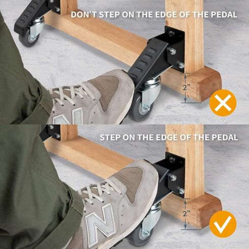 مجموعة أدوات طاولة العمل POWERTEC مكونة من 4 قطع مع لوحة سريعة التحرير وأحمال 400 رطل، وعجلات دوارة قابلة للسحب مقاس 2-1/2 بوصة لمقاعد العمل والطاولات والحوامل والمعدات (17002 فولت) in Kuwait