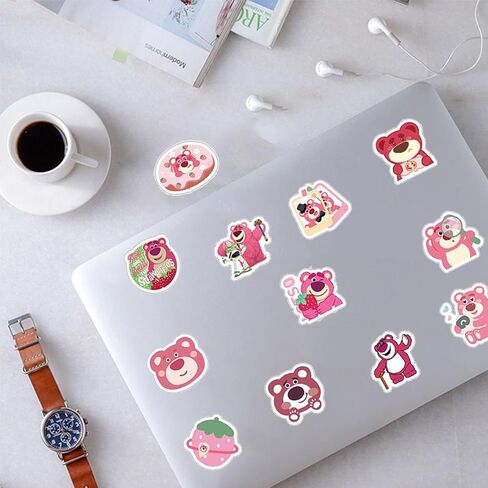 50 قطعة من ملصقات الرسوم المتحركة اللطيفة Lotso Lots-o'-Huggin' Bear للهدايا، أجهزة الكمبيوتر المحمولة، كتب الهاتف، السيارات والدراجات النارية وألواح التزلج والدراجات وحقائب التزلج وأكواب الأمتعة وما إلى ذلك DMLD in Saudi Arabia