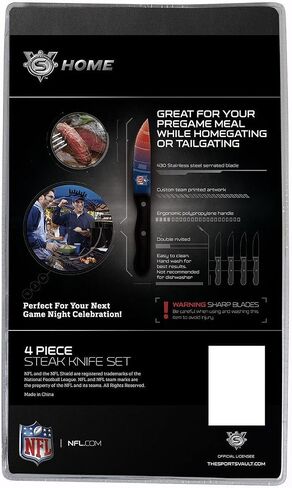 The Sports Vault NFL unisex-adult Steak Knives in Saudi Arabia