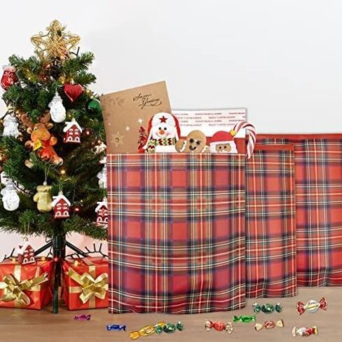 25 قطعة من Halatool من رسائل البريد الفقاعية الحمراء المنقوشة لعيد الميلاد - 8 × 9 بوصة لعيد الميلاد من البوليستر المغلفات البريدية المبطنة لشحن عيد الميلاد in Kuwait