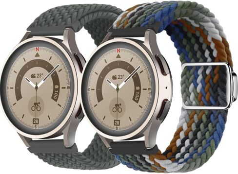أربطة رياضية Chofit مخصصة لـ Amazfit Bip 5/Balance/Cheetah/GTR 4/GTR 3 Pro/GTR 3 حزام ساعة نايلون مرن قابل للتمدد مع إبزيم مغناطيسي in Saudi Arabia