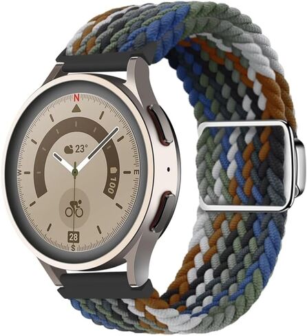 أربطة رياضية Chofit مخصصة لـ Amazfit Bip 5/Balance/Cheetah/GTR 4/GTR 3 Pro/GTR 3 حزام ساعة نايلون مرن قابل للتمدد مع إبزيم مغناطيسي in Saudi Arabia