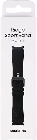 Samsung Ridge Sport Band for Galaxy Watch4 & Classic (20mm) (Medium/Large, Black) in Saudi Arabia