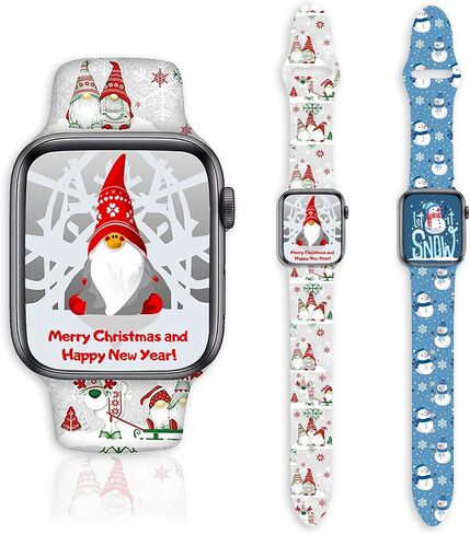 2 Pack Holiday Watch Bands Funny Compatible with Apple Watch Band in Saudi Arabia