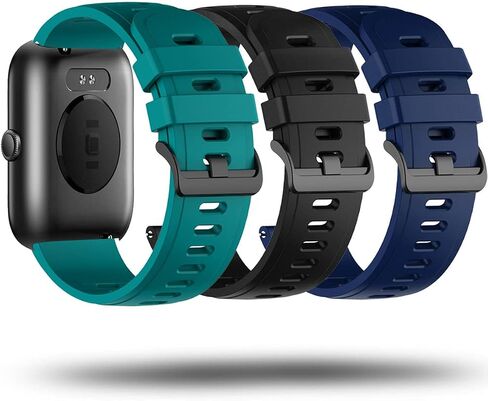 Silicon Watch Band Compatible with AEAC ID207 1.69" or 1.7" smartwatch, Breathable Sport Replacement Strap for Women or Men in Saudi Arabia