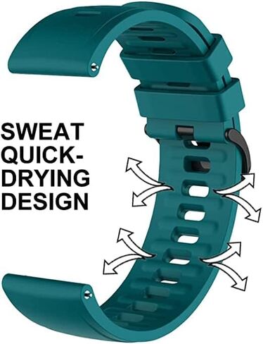 Silicon Watch Band Compatible with AEAC ID207 1.69" or 1.7" smartwatch, Breathable Sport Replacement Strap for Women or Men in Saudi Arabia