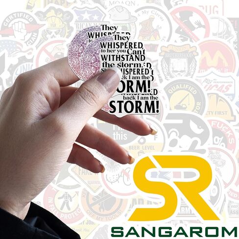 (3PCS) They Whispered to Her You Can't with Stand The Storm She Whispered Back I Am The Storm Die Cut Waterproof Vinyl Sticker for Water Bottle Tumbler Hard Hat Helmet Car Laptop Gift (2 Inches) in Saudi Arabia
