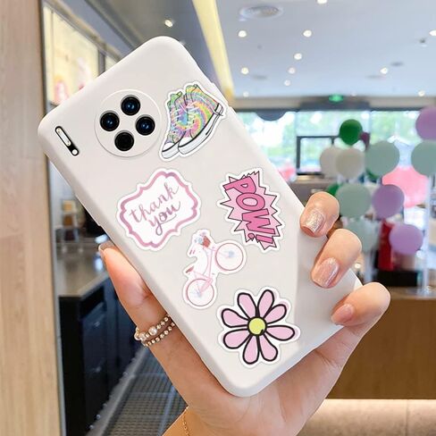 ملصقات وردية على طراز Preppy 200 قطعة من هدايا عيد الحب للفتيات الوردية والكمبيوتر المحمول وغرفة النوم وخزانة السيارة والدراجة النارية والدراجة والهاتف المحمول والأمتعة والجيتار ملصق DIY للطلاب المراهقين والبنات in Kuwait