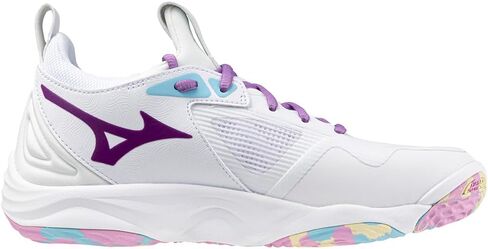 Mizuno Wave Momentum 3 Women's Volleyball Shoe, White-Pink Tetra, 11.5 in Kuwait