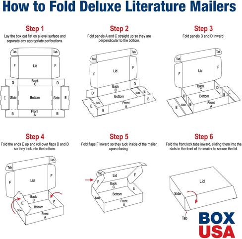 BOX USA BMFL14103K رسائل بريدية فاخرة، 14 بوصة × 10 بوصة × 3 بوصة، كرافت (عبوة من 50 قطعة) in Saudi Arabia