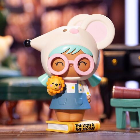 POP MART Figure Toy Collection Momiji - Book Shop Series Creative Cute Art Action Figure Toy Box Gift for Christmas Birthday Party Holiday in Saudi Arabia
