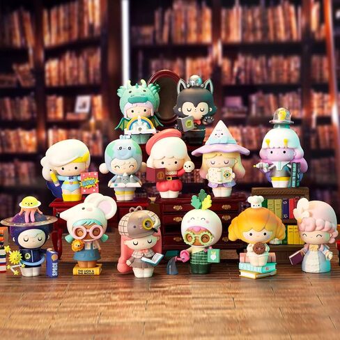 POP MART Figure Toy Collection Momiji - Book Shop Series Creative Cute Art Action Figure Toy Box Gift for Christmas Birthday Party Holiday in Saudi Arabia
