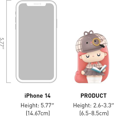 POP MART Figure Toy Collection Momiji - Book Shop Series Creative Cute Art Action Figure Toy Box Gift for Christmas Birthday Party Holiday in Saudi Arabia