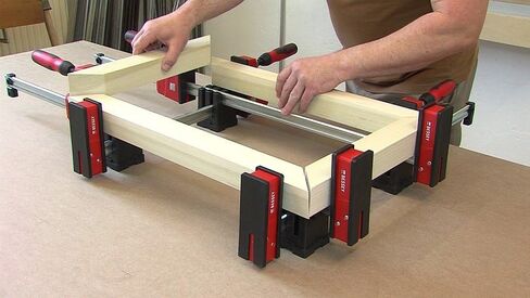 BESSEY KREX2450 K Body REVO Clamp Kit, 2 x 24 In, 2 x 50 In. and 2 KBX20 Extenders & KP Rail And Stile Jig, Set Of 4 Blocks in Saudi Arabia