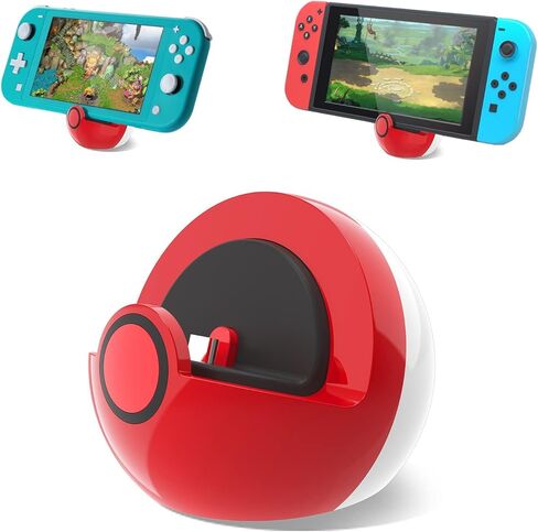 Antank Charging Dock Compatible with Nintendo Switch and Switch Lite, no Projection Charging Stand, Mini Portable Docking Station Easy for Travel Red & White in Kuwait
