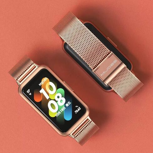 حزام معدني لسوار المعصم Huawei Band 7 من الفولاذ المقاوم للصدأ، متوافق مع سوار بديل لساعة Huawei Band 7 in Kuwait