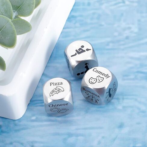 Date Night Gift Ideas for Couples Valentines Day Gifts for Boyfriend from Girlfriend Anniversary Funny Gift Decision Dice Husband Wife Him Her Fiance Birthday Gift Christmas Stocking Stuffer Women Men in Saudi Arabia