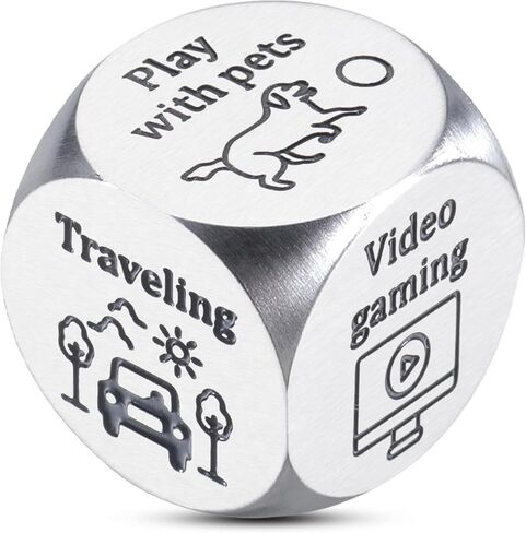 Date Night Gift Ideas for Couples Valentines Day Gifts for Boyfriend from Girlfriend Anniversary Funny Gift Decision Dice Husband Wife Him Her Fiance Birthday Gift Christmas Stocking Stuffer Women Men in Saudi Arabia