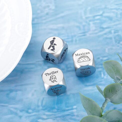 Date Night Gift Ideas for Couples Valentines Day Gifts for Boyfriend from Girlfriend Anniversary Funny Gift Decision Dice Husband Wife Him Her Fiance Birthday Gift Christmas Stocking Stuffer Women Men in Saudi Arabia