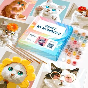 LuwoArte Paint by Numbers Kit for Adults - Cute Dogs in Saudi Arabia