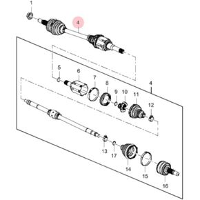 Parts NO# 26696039 26696039 Left Front Half axis 1pack in Saudi Arabia