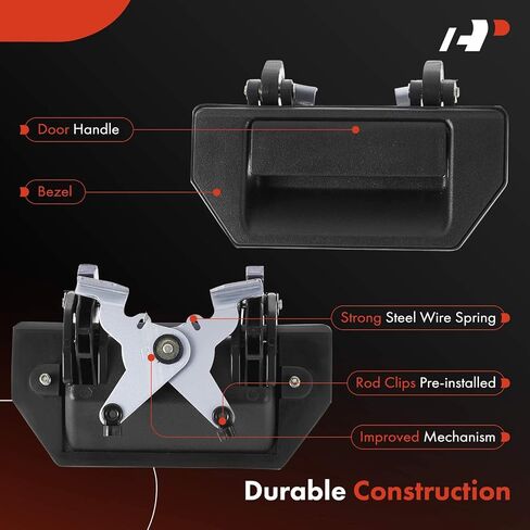 A-Premium Tailgate Handle Liftgate Latch Handle Compatible with Nissan Frontier 1998-2000, D21 1986-1994, Pickup 1995-1997, Textured Black, Replace# 90606-8Z360, 90606-01G01 in Saudi Arabia