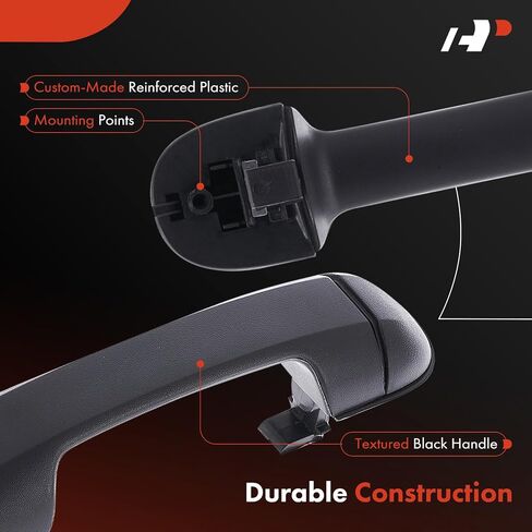 A-Premium Front or Rear Side Exterior Door Handle Compatible with Ford Transit Connect 2010 2011 2012 2013, Textured Black, Replace# 2T14-V22404-AD in Saudi Arabia