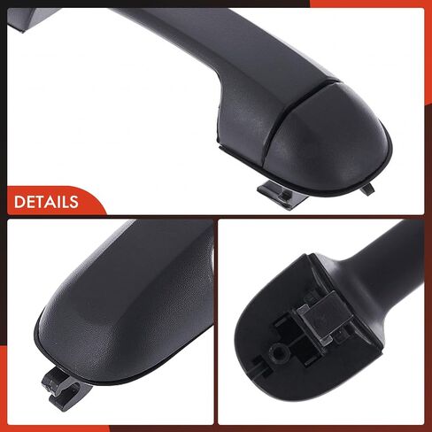 A-Premium Front or Rear Side Exterior Door Handle Compatible with Ford Transit Connect 2010 2011 2012 2013, Textured Black, Replace# 2T14-V22404-AD in Saudi Arabia