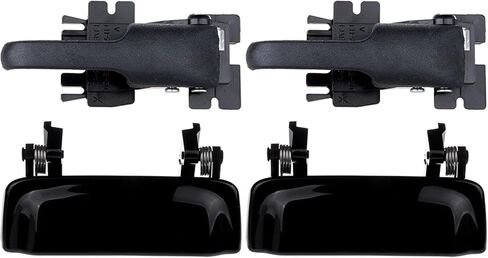 مقابض الأبواب الداخلية الخارجية Lujuntec ، الجانب الأيمن للركاب ، مقابض بلاستيكية أسود 3pcs ، بديل لفورد إكسبلورر 1995-2003 ، 2002-2003 فورد إكسبلورر سبورت تريك ، 1997-2001 ميركوري ماونتنر in Saudi Arabia