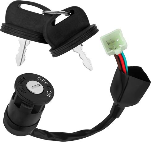 JAVIK Ignition Key Switch Compatible with Yamaha YFM90 Grizzly 90 2019-2024, OEM# B8W-H2510-00-00 in Saudi Arabia