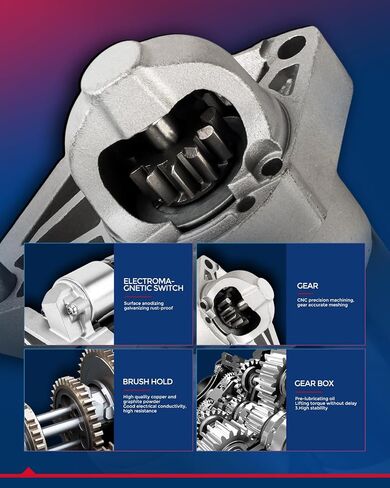 KAX Starter,Automotive Starters Replacement Compatible with 2006-2018 Yaris, 2004-2006 xB, 2004-2006 xA, 2003-2005 Echo,Starter Replace 17842 in Saudi Arabia